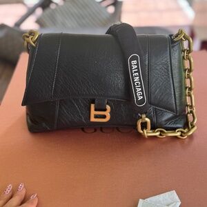 Balenciaga downtown small shoulder bag with chain